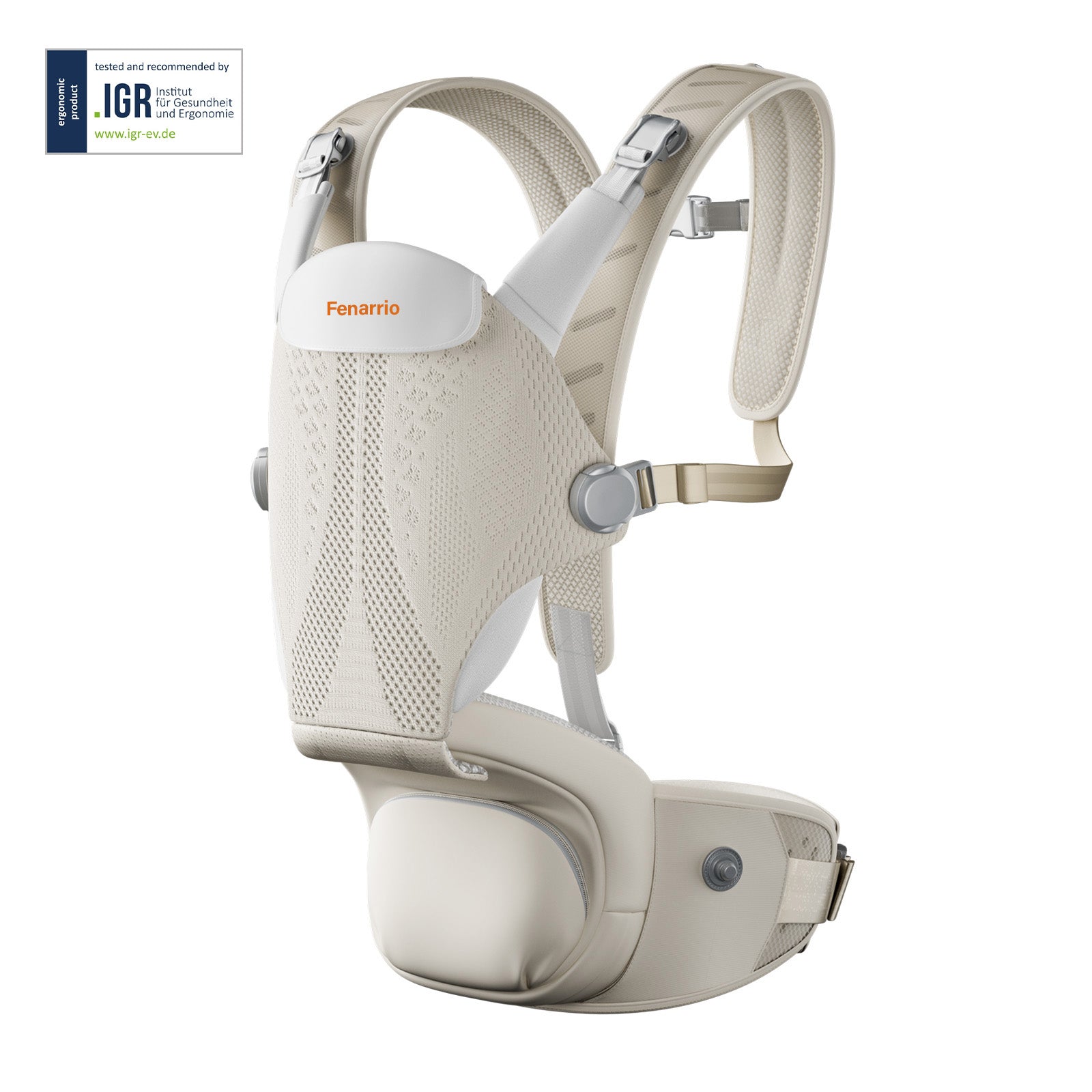 Fenarrio Ergonomic Baby Carrier with Hip Seat | IGR Certified | 4D-Printed