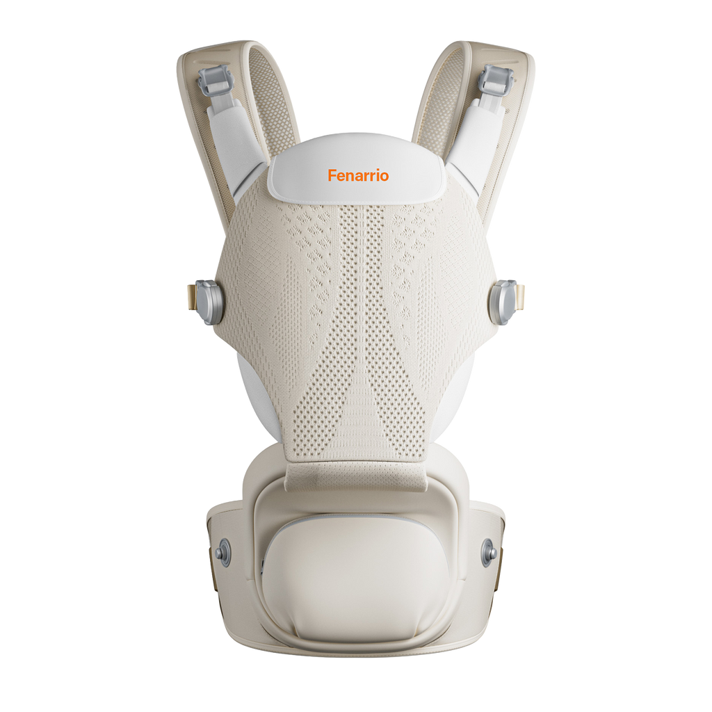 Fenarrio Ergonomische Babytrage mit Hüftsitz | IGR-zertifiziert | 4D-Druck-Technologie