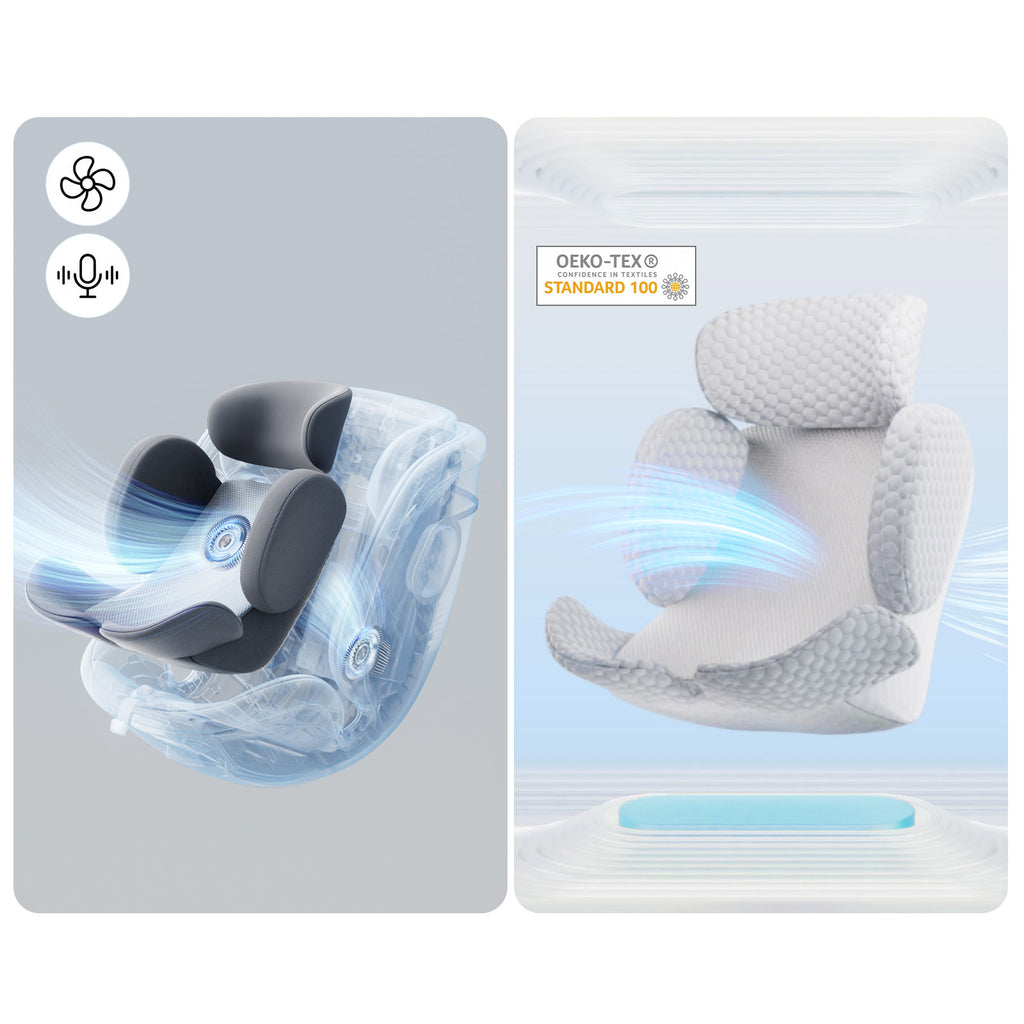 Fenarrio AS5 Kindersitz mit Kühlung & Sprachassistent | i-Size ECE R129, 40–150 cm