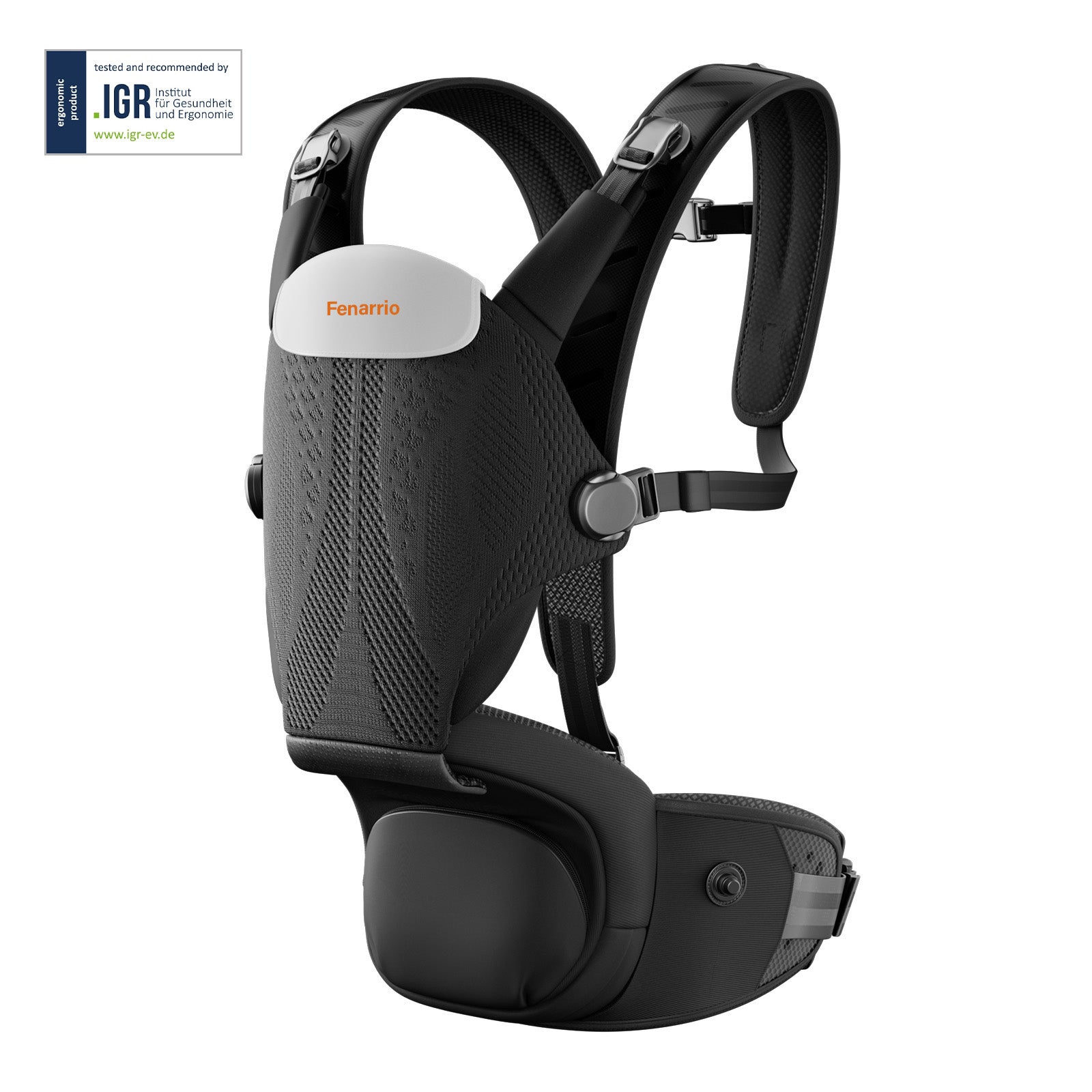 Fenarrio Ergonomic Baby Carrier with Hip Seat | IGR Certified | 4D-Printed